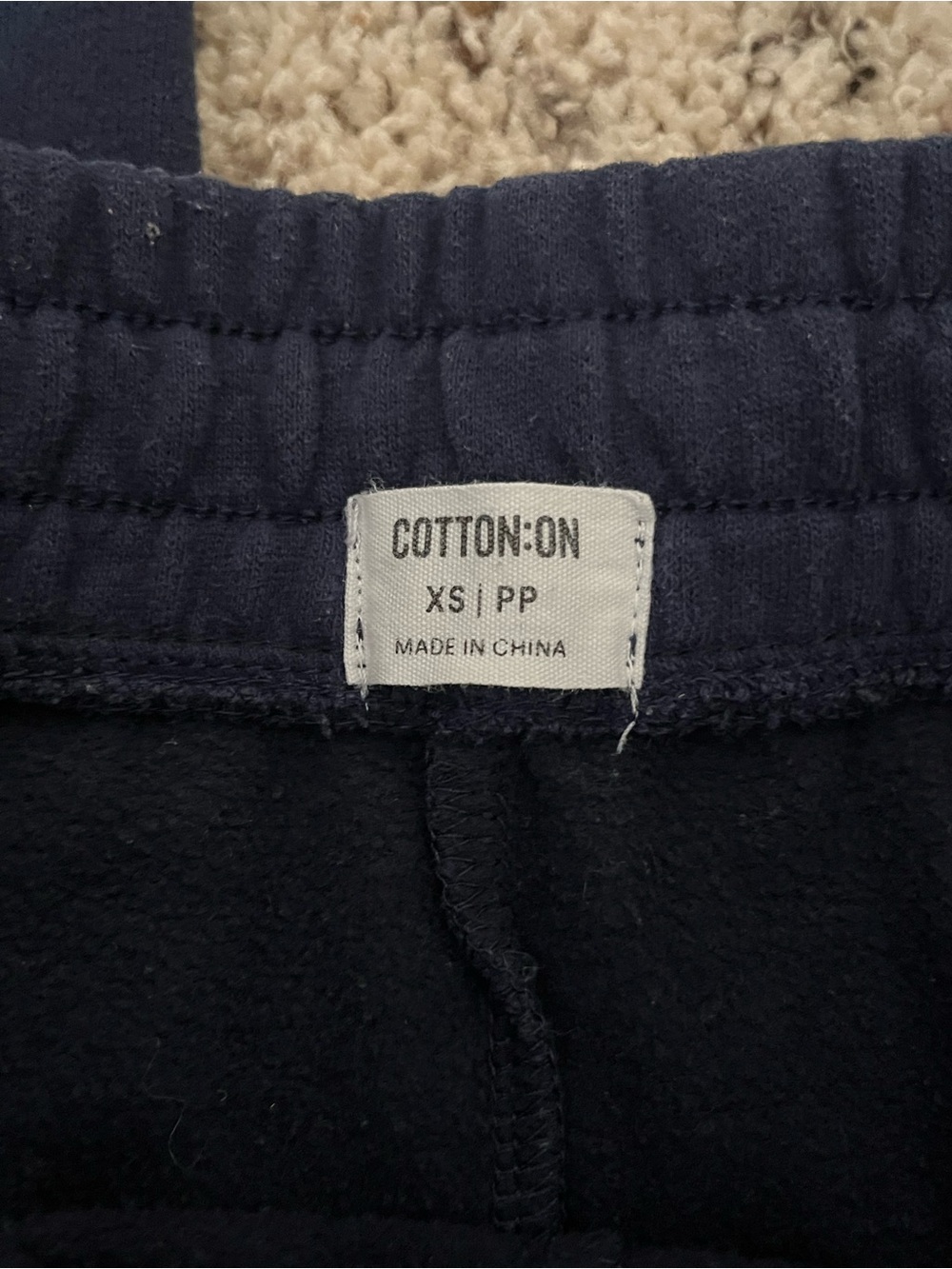 Cotton On Boys Navy Blue Sweatpants XS Jogger Pants - Picture 2 of 2